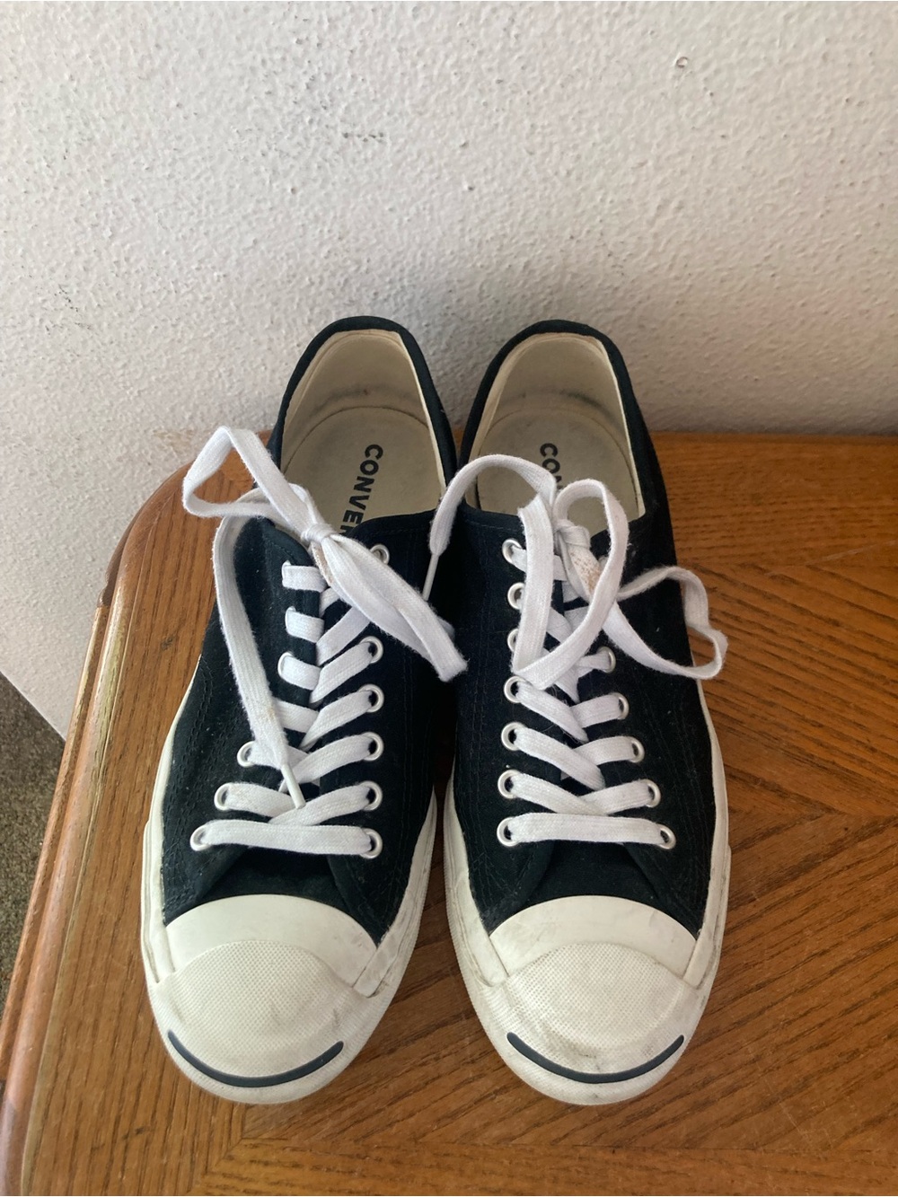 CONVERSE Jack Purcell Black Versatile Preppy Academic Sneakers (10)
